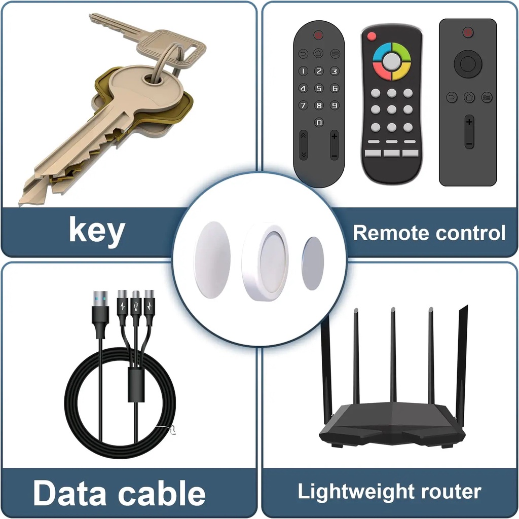 Giá Đỡ Điều Khiển Từ Xa / Móc Treo Đồ Dán Tường / Tủ Lạnh Tiện Dụng Cho Gia Đình