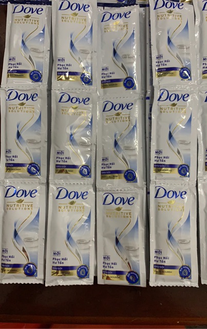 Dây 12 Gói Dầu Gội-Xả Dove 6g Phục Hồi Hư Tổn | BigBuy360 - bigbuy360.vn