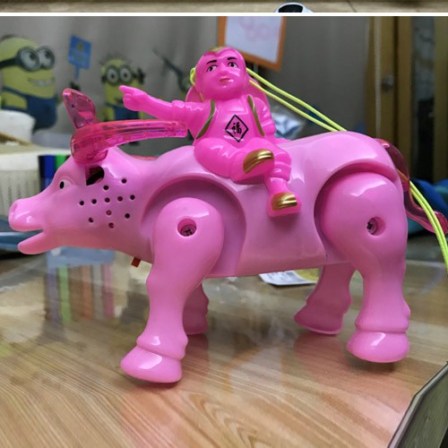 Đồ chơi chú bé chăn trâu bằng nhựa có nhạc và đèn Led rất đẹp