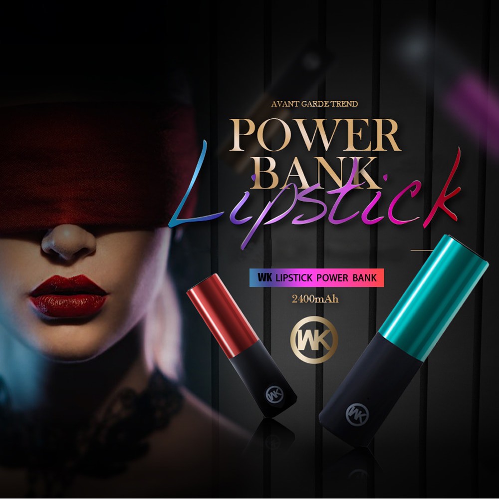 Pin sạc dự phòng Lipstick Power Bank 2400mAh WK Design