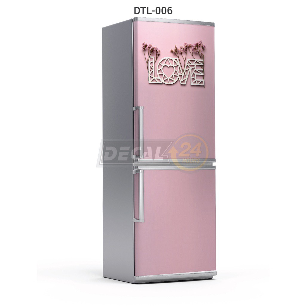 Decal tủ lạnh, Miếng dán tủ lạnh chất liệu decal cao cấp trang trí tủ lạnh chống nước, sẵn keo, đủ kích cỡ DTL-006
