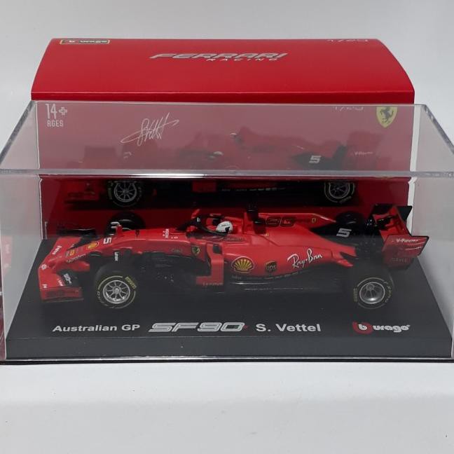 Mô Hình Xe Hơi Ferrari Sebastian Vettel 009h Bburago Tỉ Lệ 1 / 43