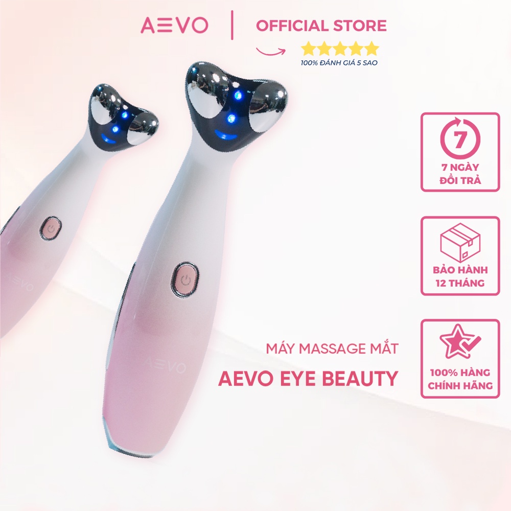 Máy massage mắt AEVO Eye Beauty loại bỏ bọng mắt, quầng thâm mắt, giảm nếp nhăn, trẻ hoá làn da