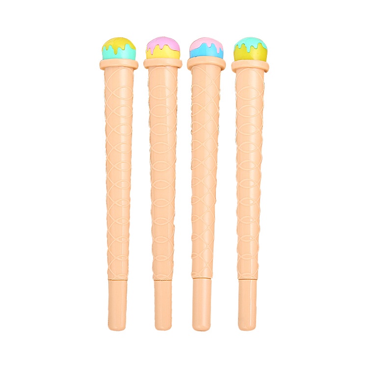 Bút Mực Gel 0.5mm Màu Đen Hình Cây Kem Dễ Thương