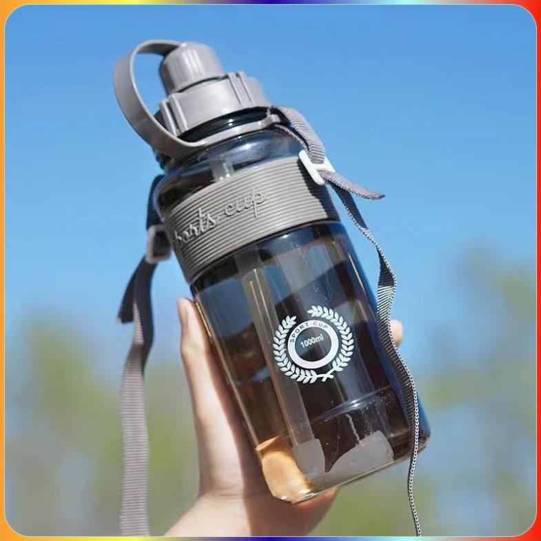 Bình Đựng Nước Sports Cup Phong Cách Thể Thao Có Ống Hút Và Dây Đeo Tiện Lợi | BigBuy360 - bigbuy360.vn