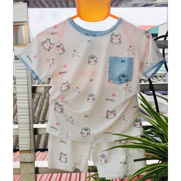 Bộ cộc tay AVALER chính hãng cho bé chất vải bamboo siêu đẹp