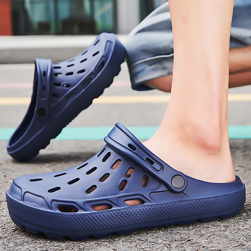 Dép Sandal Thiết Kế Lỗ Thoáng Khí Thời Trang Mùa Hè Có Size 39-46