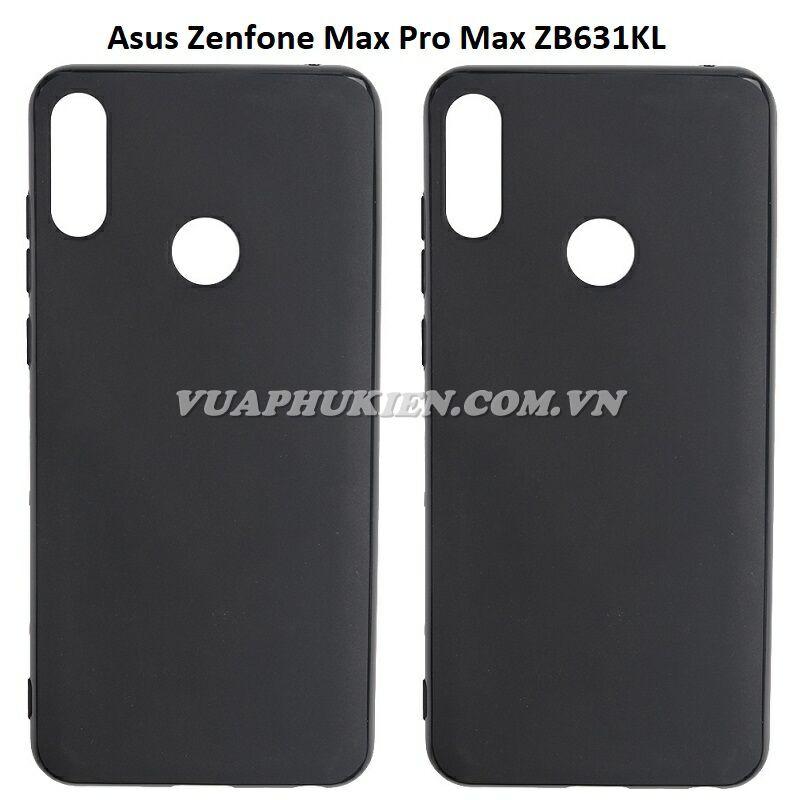Ốp lưng silicone dẻo màu đen cho Asus Zenfone Max Pro M2 ( ZB631KL ), Max Pro M1 ( ZB601KL/ZB602KL ), Max M2 ( ZB633KL )