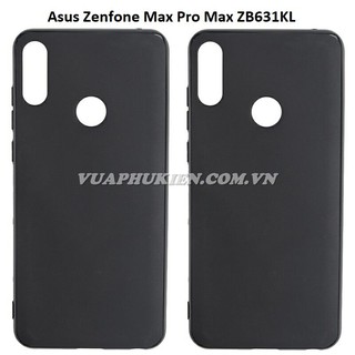 Ốp lưng silicone dẻo màu đen cho Asus Zenfone Max Pro M2 ( ZB631KL ), Max Pro M1 ( ZB601KL/ZB602KL ), Max M2 ( ZB633KL )