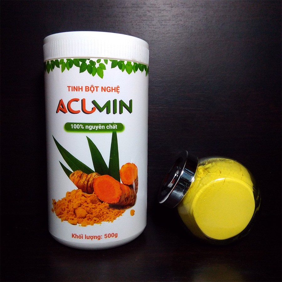 500G Tinh Bột Nghệ Nguyên Chất Acumin-100% Làm Từ Củ Nghệ Đỏ