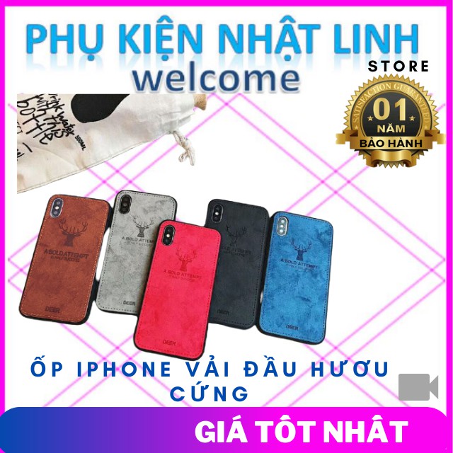 Ốp Điện Thoại,Ốp Lưng iphone 11,Vải Đầu Hươu Cứng 6/6s/6plus/6splus/7/8/7plus/8plus/x/xs/xsmax/11/11pro max/12/12promax