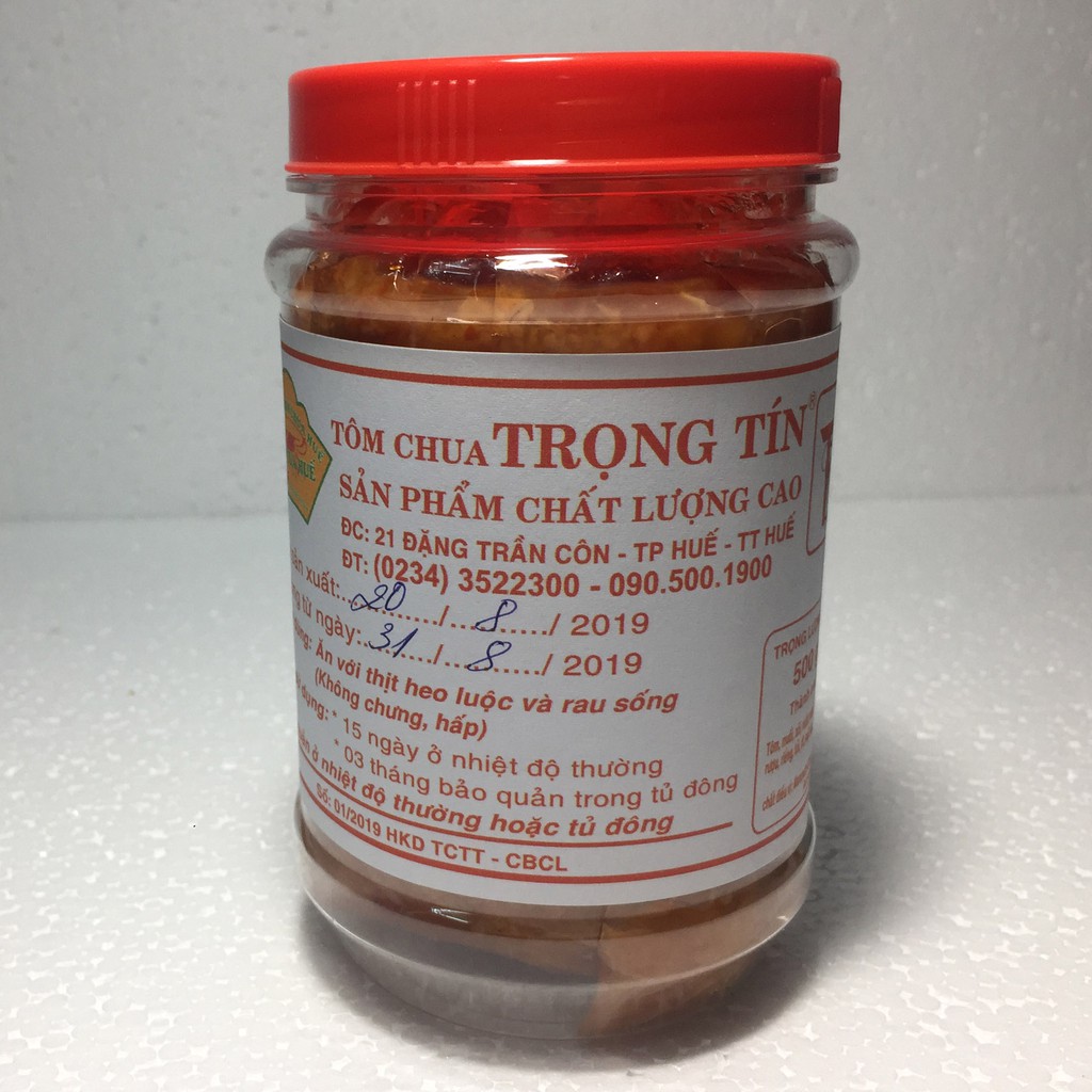 Tôm chua Huế loại đặc biệt 500gr - Trọng Tín