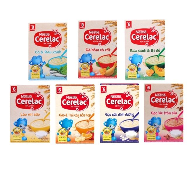 Bột ăn dặm Nestle Cerelac 200g đủ vị