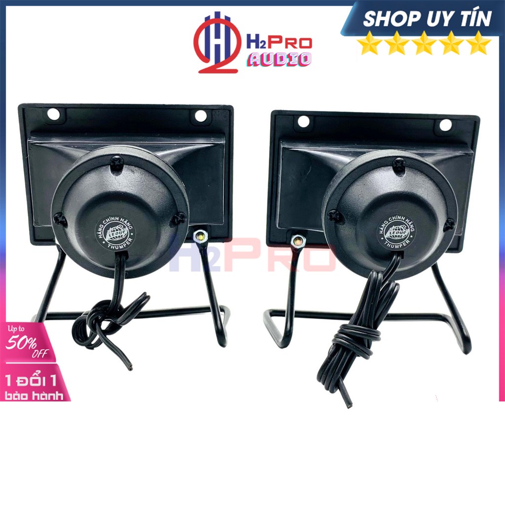 Đôi Loa Treble Kèn Thạch Anh Thumper AT416, 2 Loa Siêu Tép Rời Thạch Anh Cao Cấp 40W-8 Ôm -H2Pro Audio