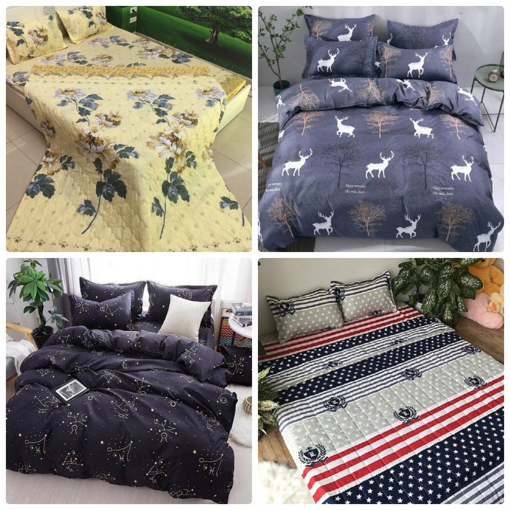 Combo 10 Bộ ga gối cotton poly nhiều mẫu Có Tăng giá. Update 13/06. Chờ 21/6