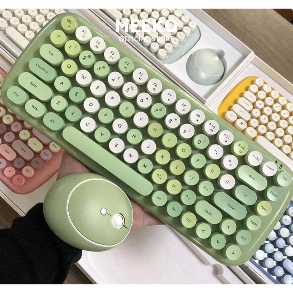 Bộ bàn phím và chuột không dây Mofii Key Board đa sắc màu MEEKO