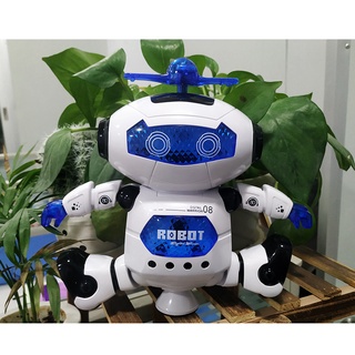 Đồ chơi robot thông minh nhảy múa hát xoay 360 độ có đèn và nhạc