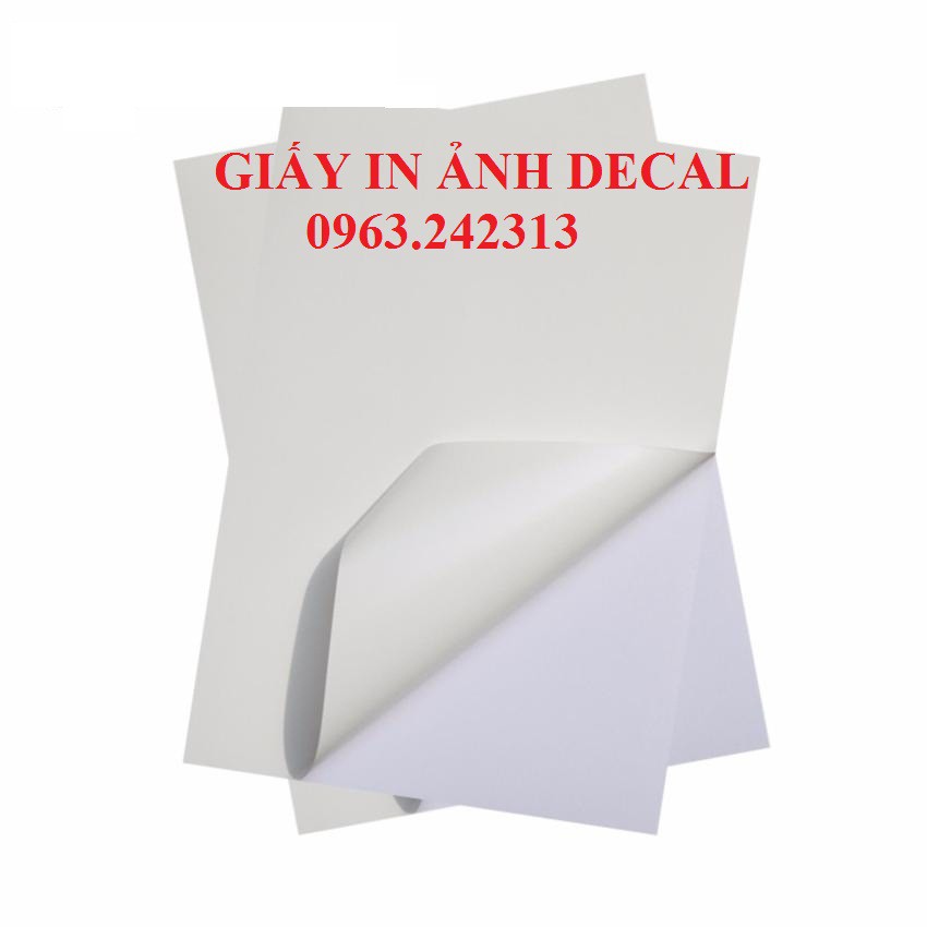 Giấy In Ảnh Decan A4 Định Lượng 135g - 1 Tập 50 Tờ (Bóc Dán)