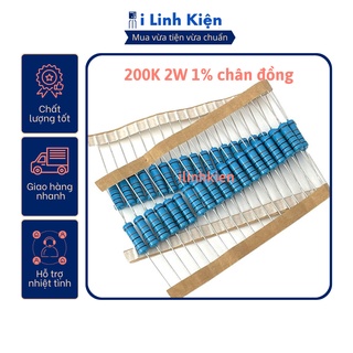 Điện trở vạch 2W 200K 1% chân đồng (10c)