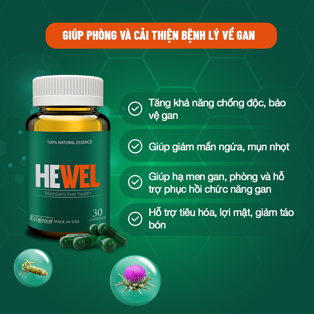 Viên uống HEWEL bổ gan (30 viên)