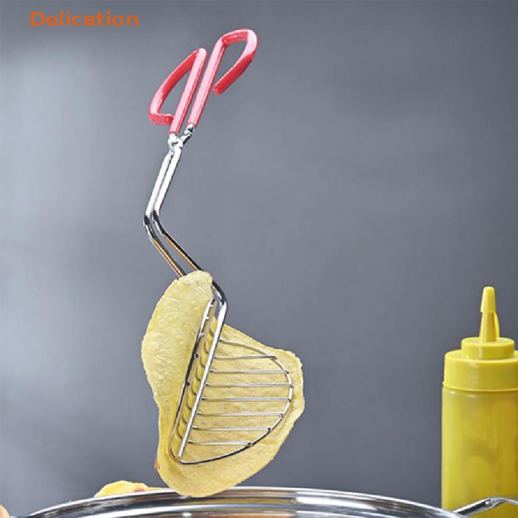 Kẹp Gắp Vỏ Bánh Taco Bằng Thép Mạ Tiện Dụng Cho Nhà Bếp
