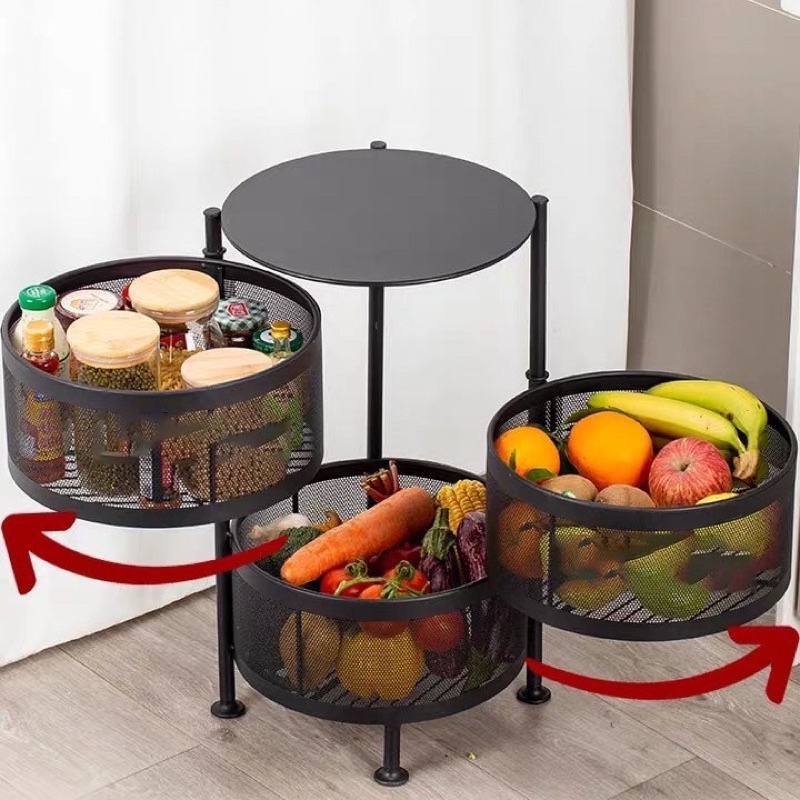 Kệ để rau củ nhà bếp 3 tầng tiện lợi