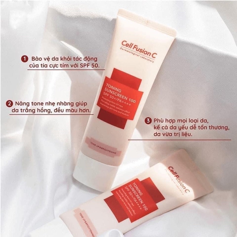 Set kem chống nắng Cell FusionC hàng chính hãng