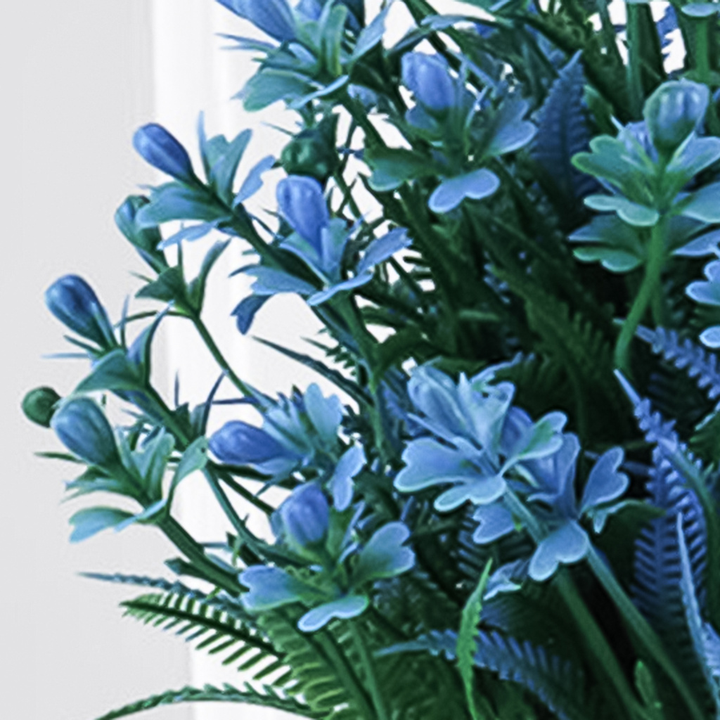 Chậu hoa giả trang trí nhà cửa xinh xắn