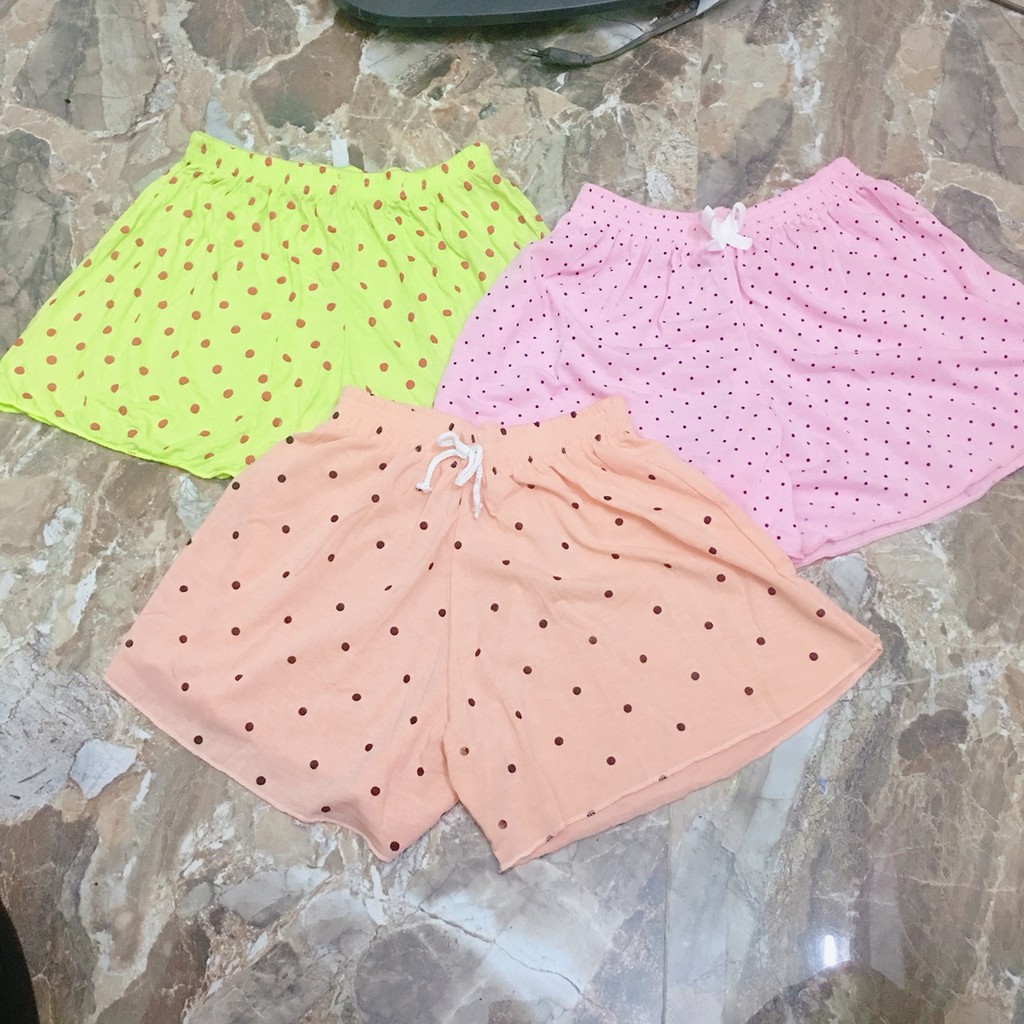 Quần đùi chấm bi HARIQUEEN quần ngủ kute