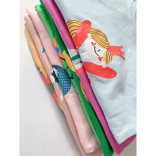 Bộ Bé Gái Miwookid Fairy Tay Ngắn Quần Dài Thun Bozip Cho Bé 8kg Đến 19kg