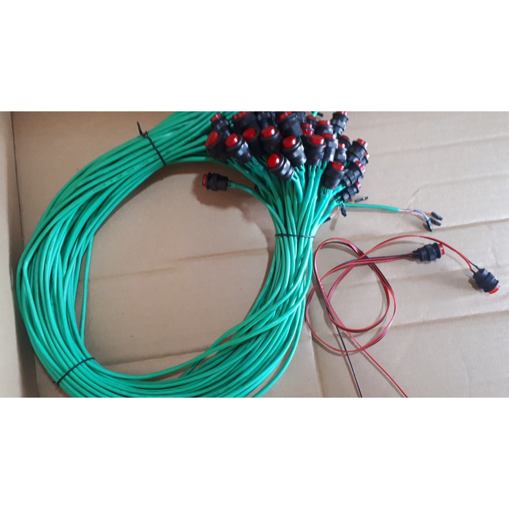 NÚT NGUỒN POWER LED DÀI 80CM CHẤT LƯỢNG CAO CÓ MÀU XANH VÀ ĐỎ