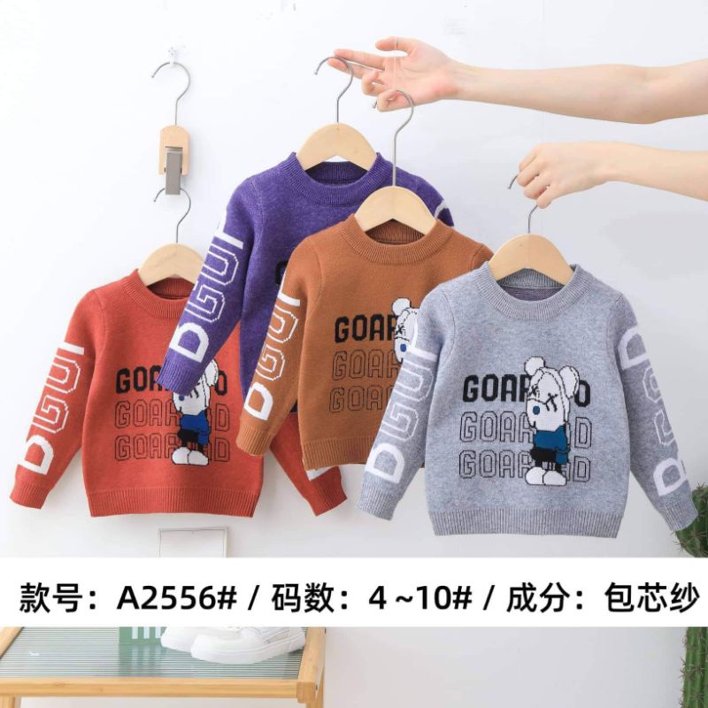 Áo len mịn Quảng châu cho bé trai 10-20kg (nhiều mẫu)