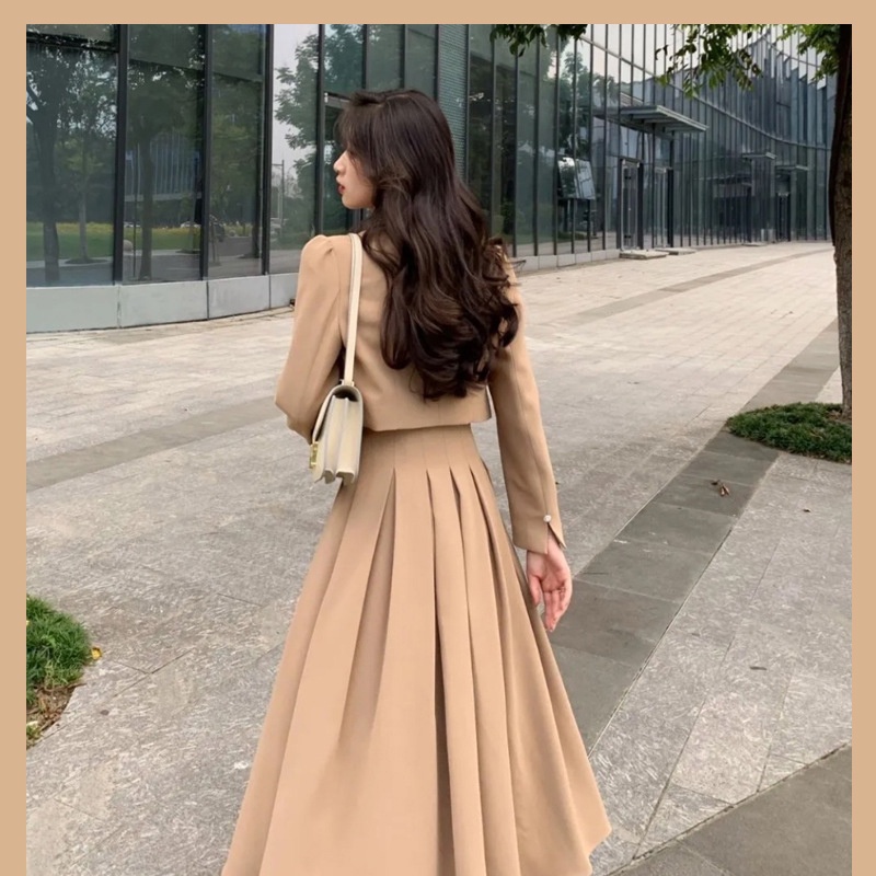 sét vest nữ phong cách Hàn Quốc Áo blazer  váy cúp ngực | BigBuy360 - bigbuy360.vn