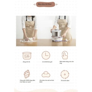 Máy chuyên nhào bột Bear HMJ-A50B1 Plus