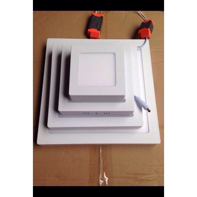 Đèn ốp trần led 6w 12w 18w 24w hình vuông ánh sáng trắng và vàng đèn led ốp trần đẹp bảo hành 12 tháng