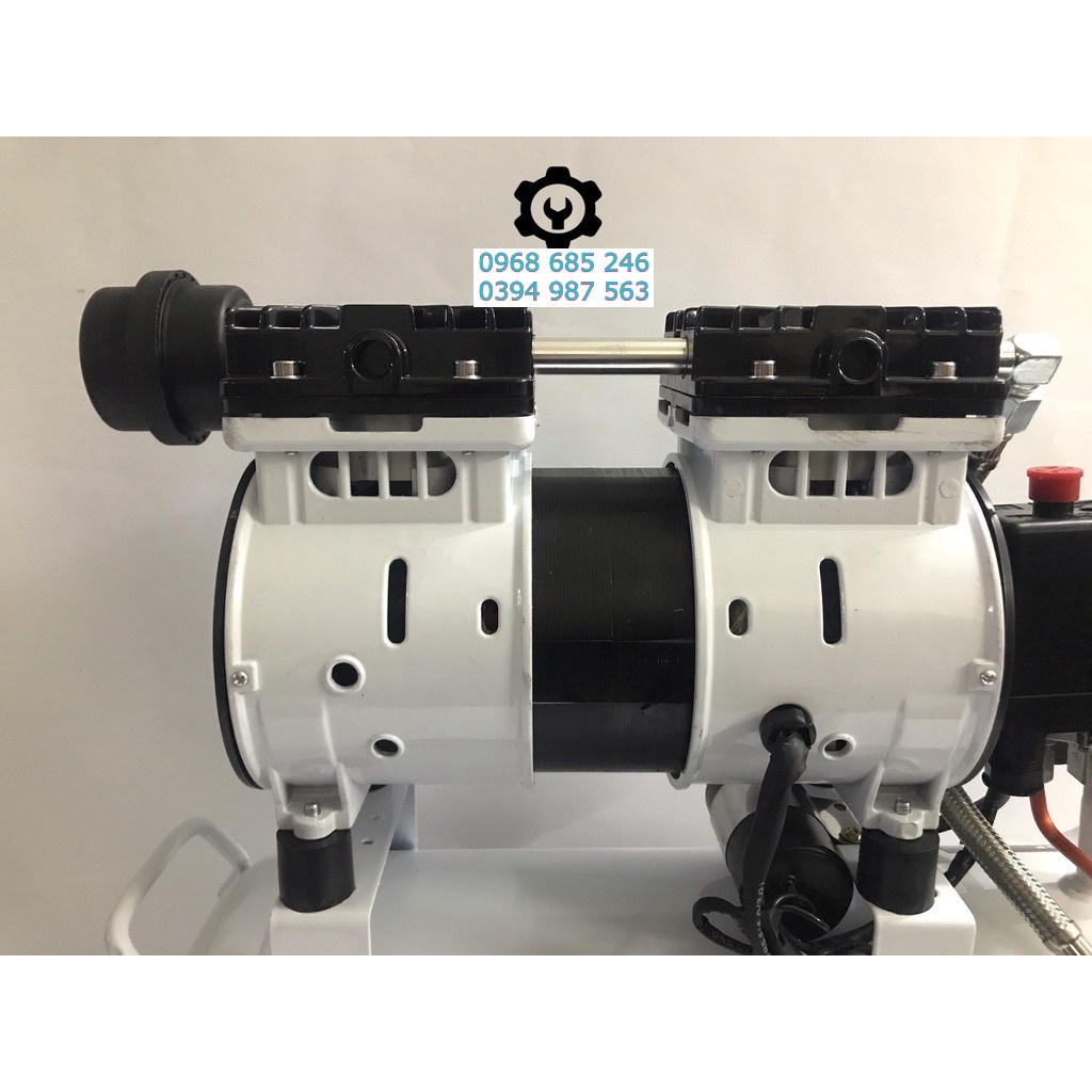 Máy nén khí mini không dầu dùng điện 30L Không ồn phun sơn