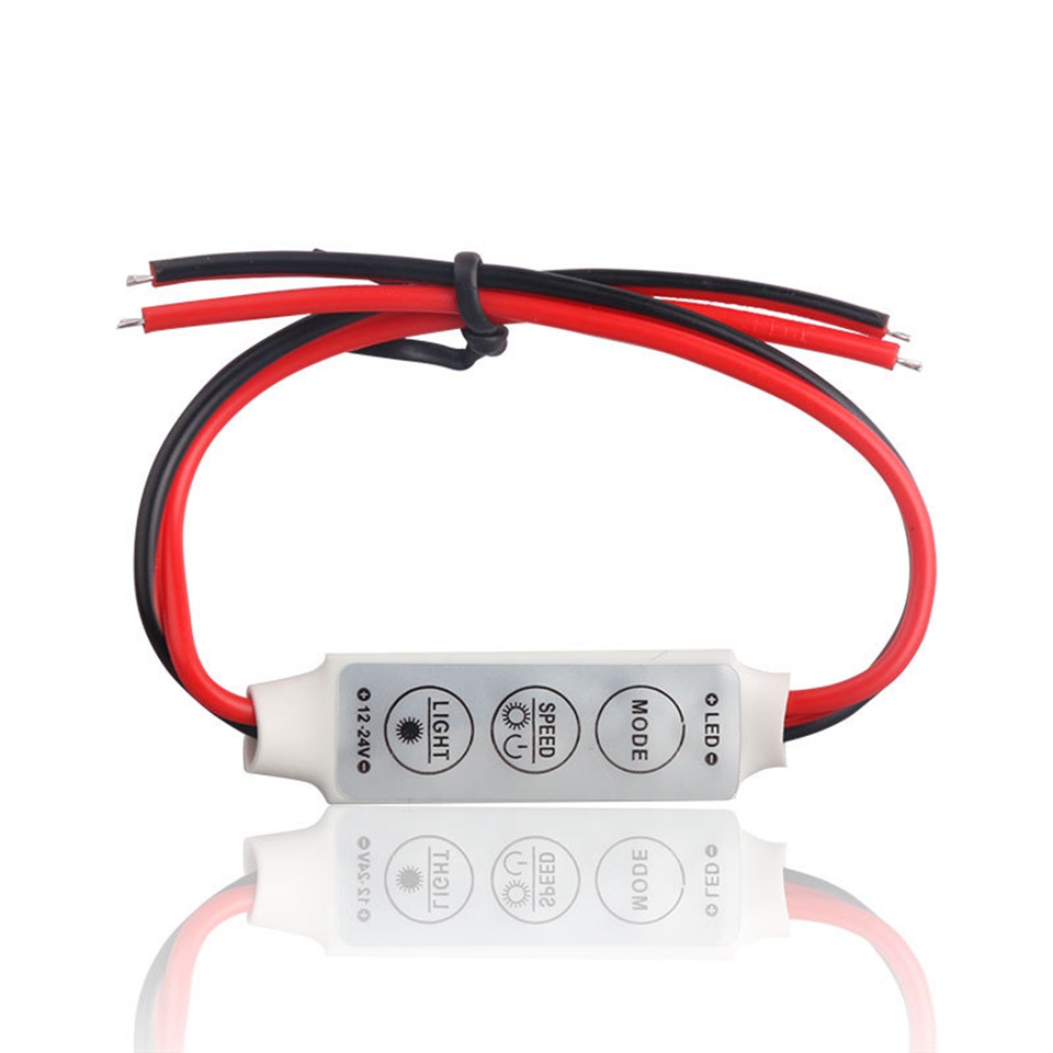 Bộ điều khiển Dimmer Bộ điều khiển đèn Led nhỏ 24V DC 12V 3 * 4A để điều khiển Ánh sáng dải đèn Led đơn màu SMD 2835 3528 5050 5630