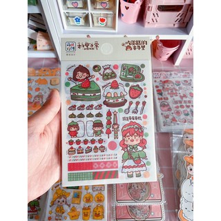 Set 4 tấm sticker dễ thương