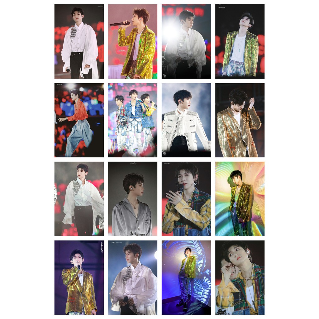 Lomo card 54 ảnh thành viên TFBOYS - Vương Nguyên concert 6 năm The Fever