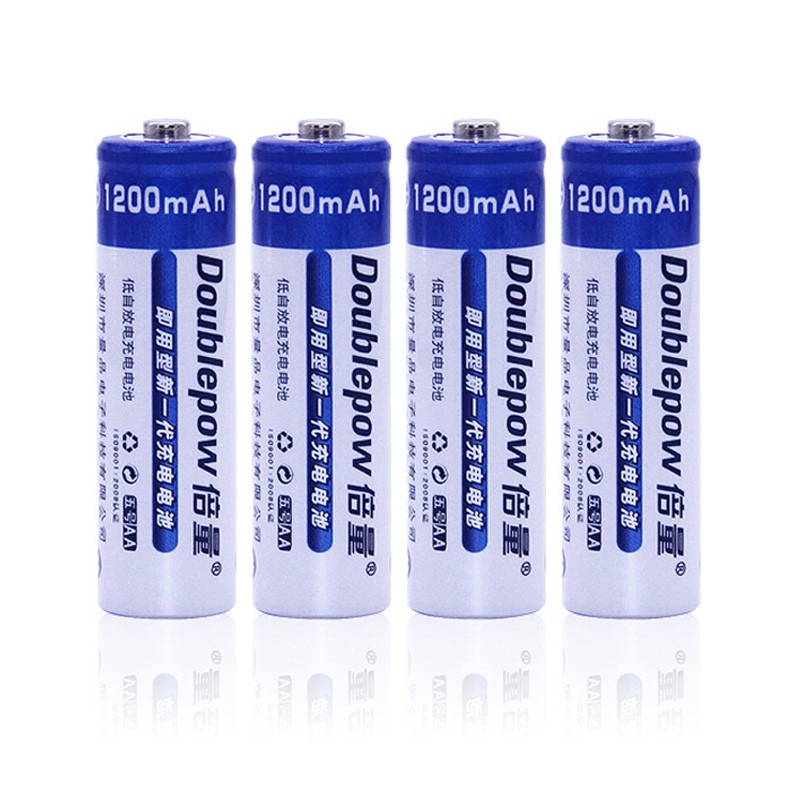 Bộ 4 Pin Sạc AA 1200mAh Doublepow Pin Sạc Micro Không Dây - Pin Đồ Chơi Điện Tử - Pin Tiểu Sạc Dung Lượng Cao - Pin Micr