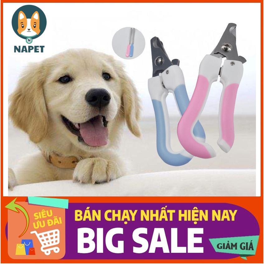 Kềm cắt móng chăm sóc sức khỏe thích hợp cho các bé cún gồm 1 kềm bấm móng và 1 dũa móng  kiểu số 3