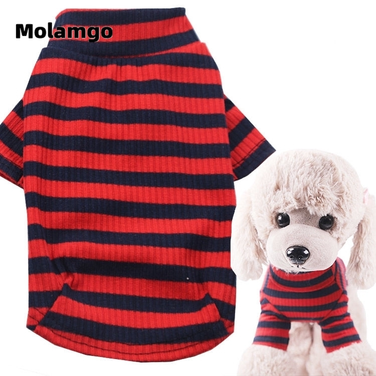 Bộ Đồ Thời Trang Kẻ Sọc Thiết Kế Dễ Thương Cho Thú Cưng