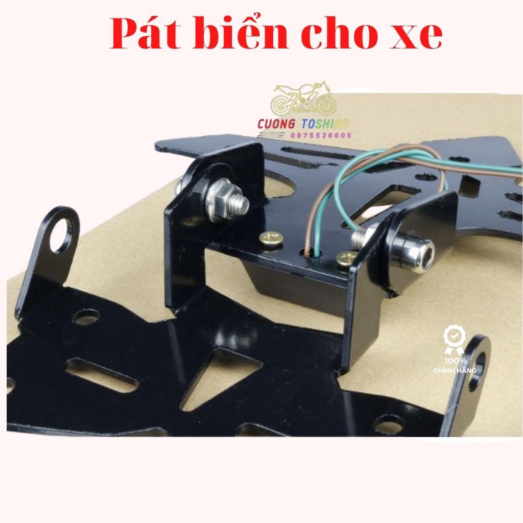 Pát biển số xe Exciter 150  có đèn và không đèn lắp như zin chắc chắn bảo hành 1 năm cuongtoshiro