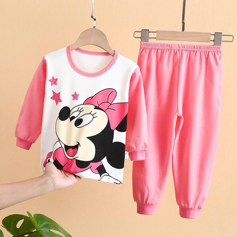 Bộ quần áo dài Cotton Quảng châu cho bé trai bé gái chọn mẫu XHN363