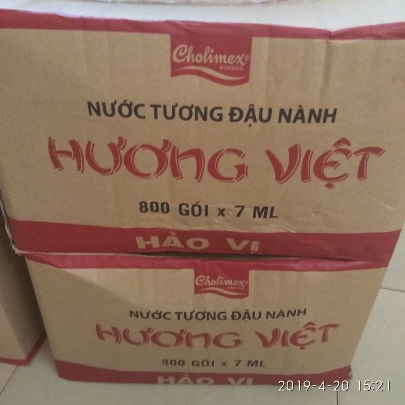 [50 gói x 7ml] Nước tương gói nhỏ Hương Việt [VN] CHOLIMEX Soy Sauce (choli-hk)