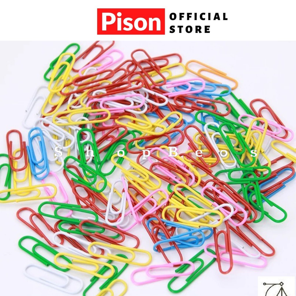 Hộp ghim dắt Nhiều màu Pison dùng để kẹp và lưu trữ tài liệu cá nhân - VPP016 - 1 bộ