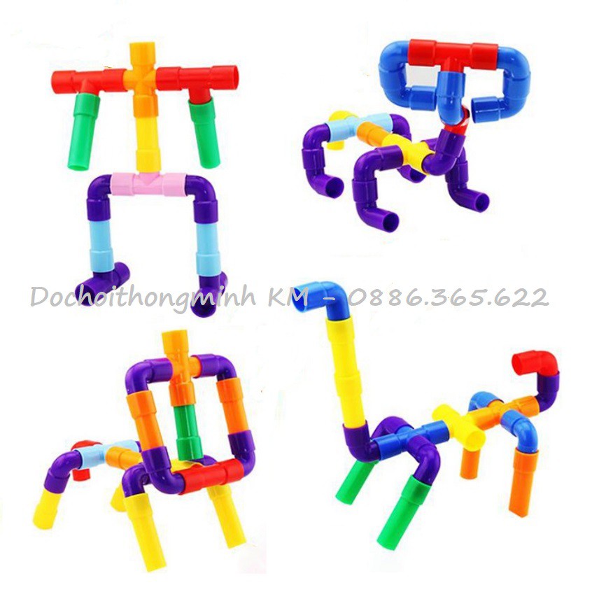 T14 - Túi lắp ráp Lego đường ống nước size lớn