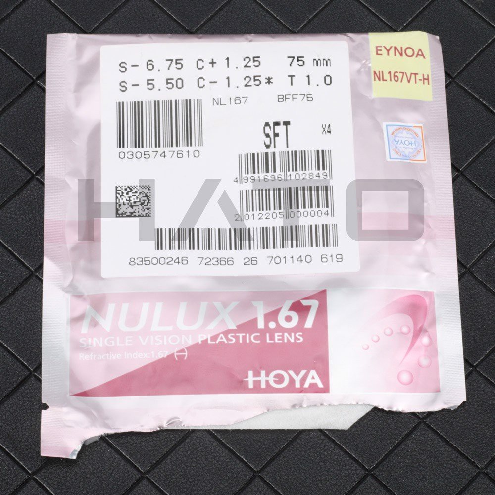 Tròng Kính Mỏng Hoya Nulux Cao Cấp 1.67SFT