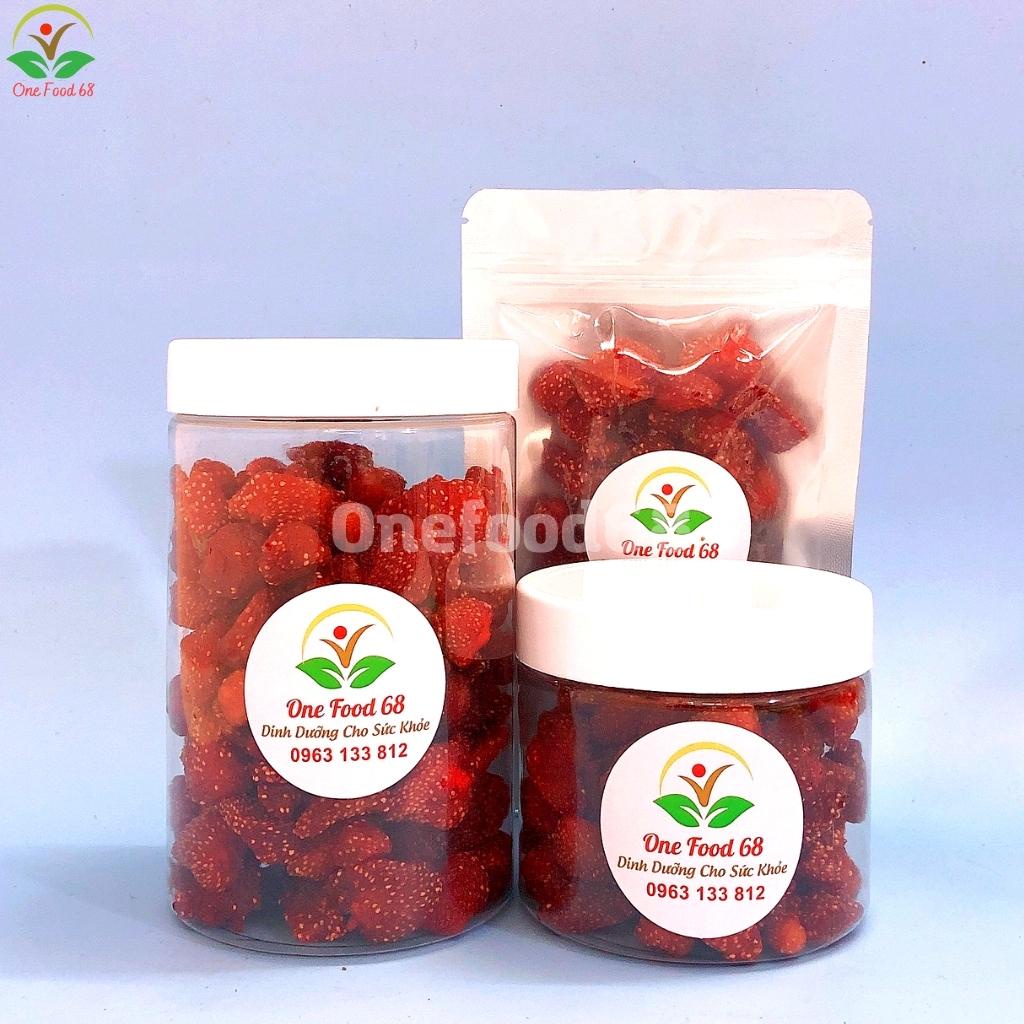 Dâu Tây Sấy Dẻo Đà Lạt Không Đường, Ô Mai Dâu Thơm Ngon Giảm Cân Đẹp Da, Onefood68