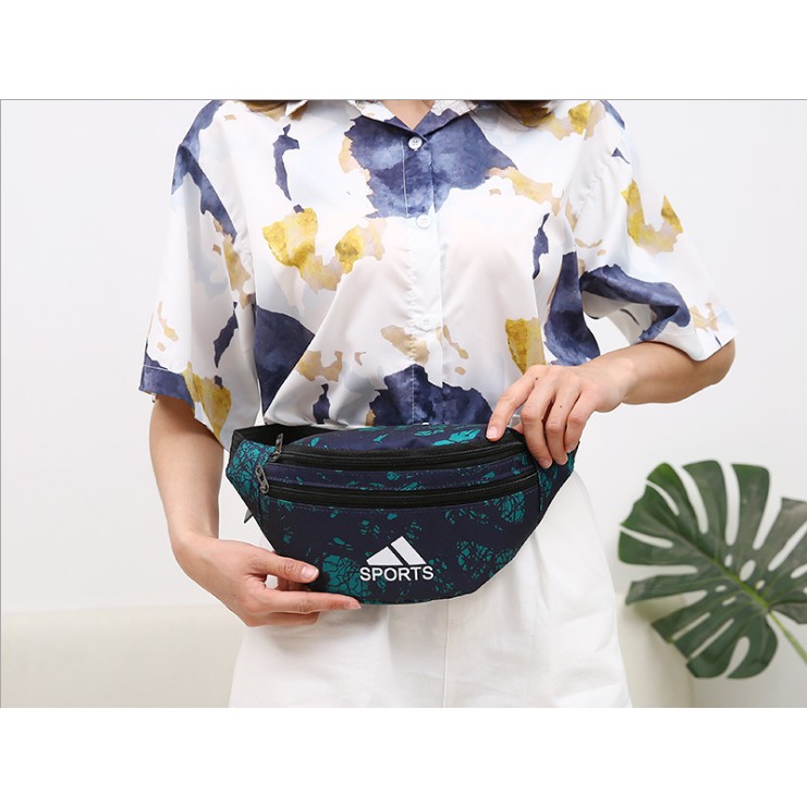 Túi bao tử họa tiết phối màu đẹp mắt (4 màu) | BigBuy360 - bigbuy360.vn